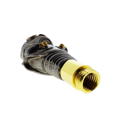 Steampunk Mask Walking Cane (Gold)