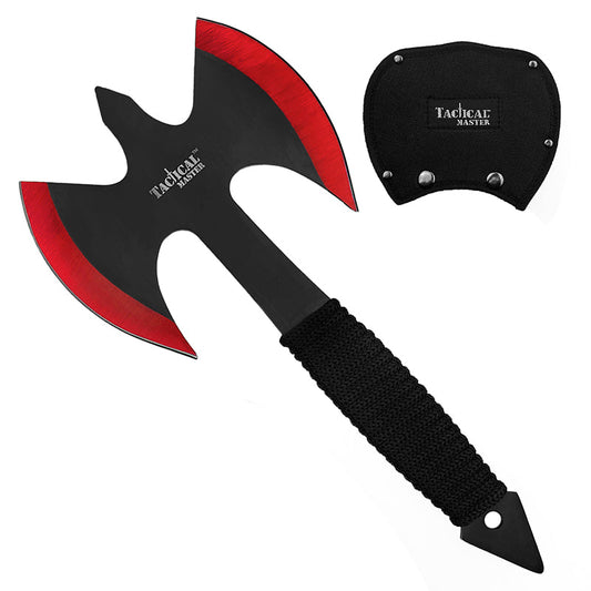 Tactical Master 10" Red Throwing Axe