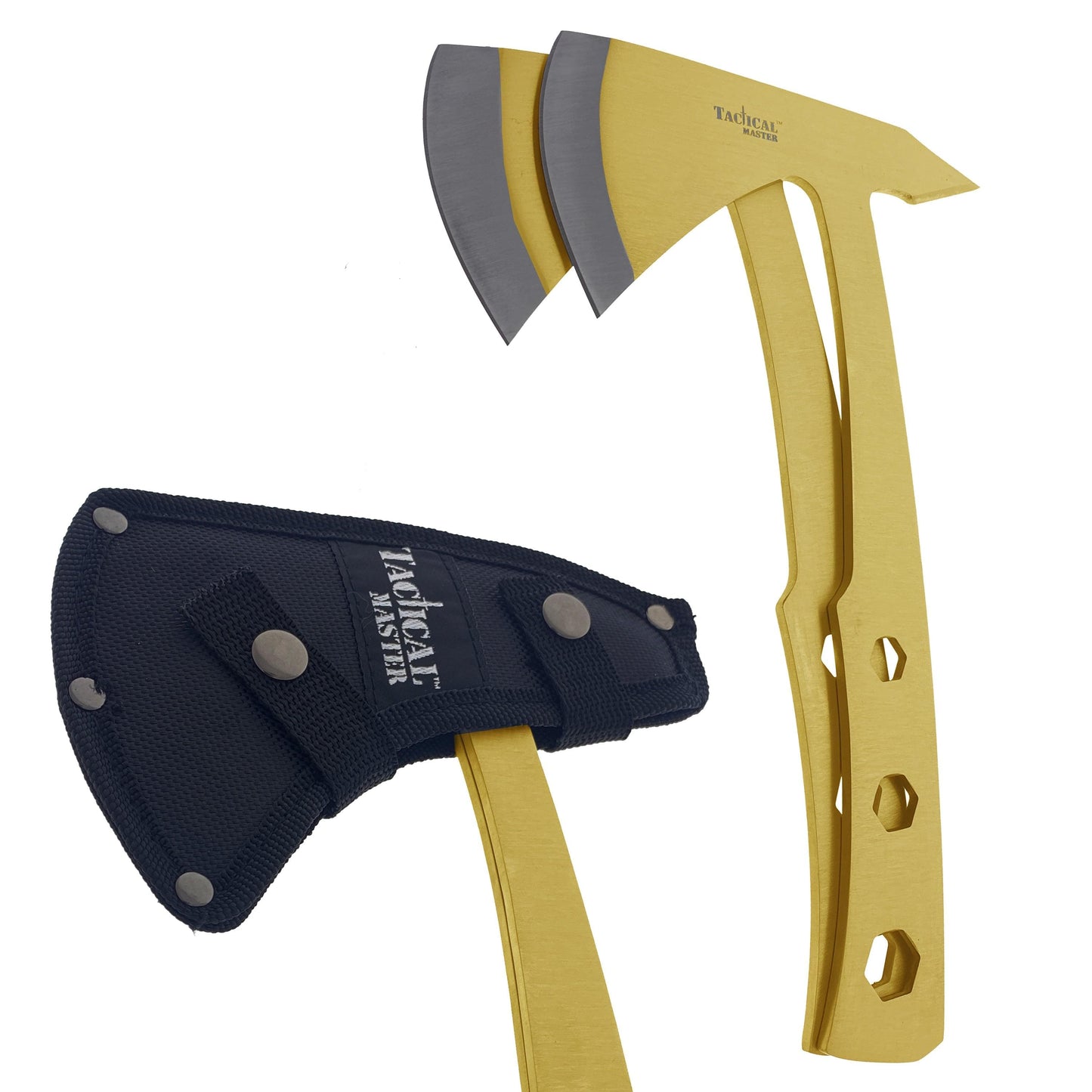 Tactical Master 2 Piece Axe Gold Set