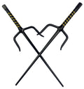 21" Black Sai with black/gold  plastic wrapped handle.