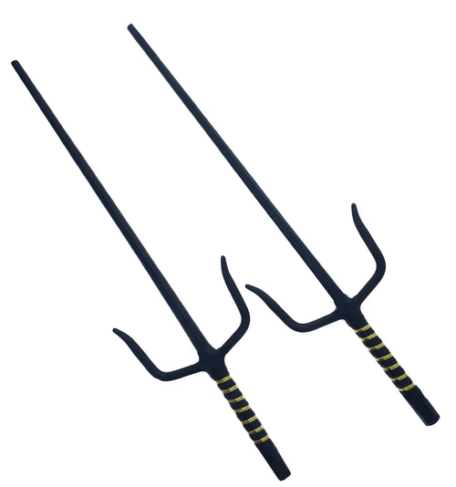 21" Black Sai with black/gold  plastic wrapped handle.