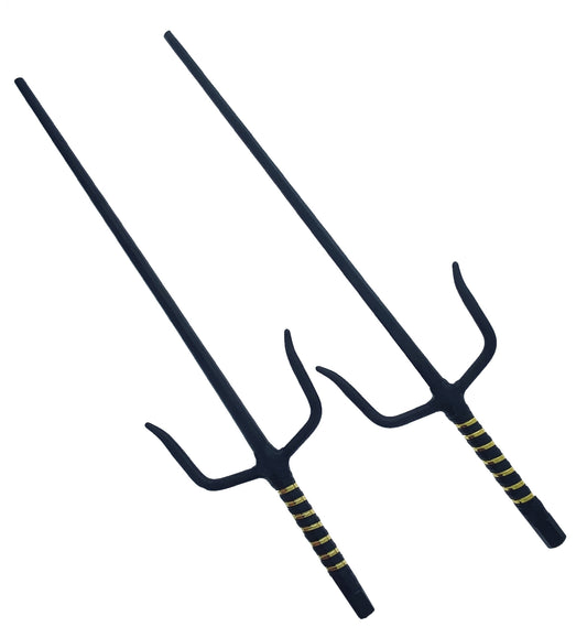 21" Black Sai with black/gold  plastic wrapped handle.