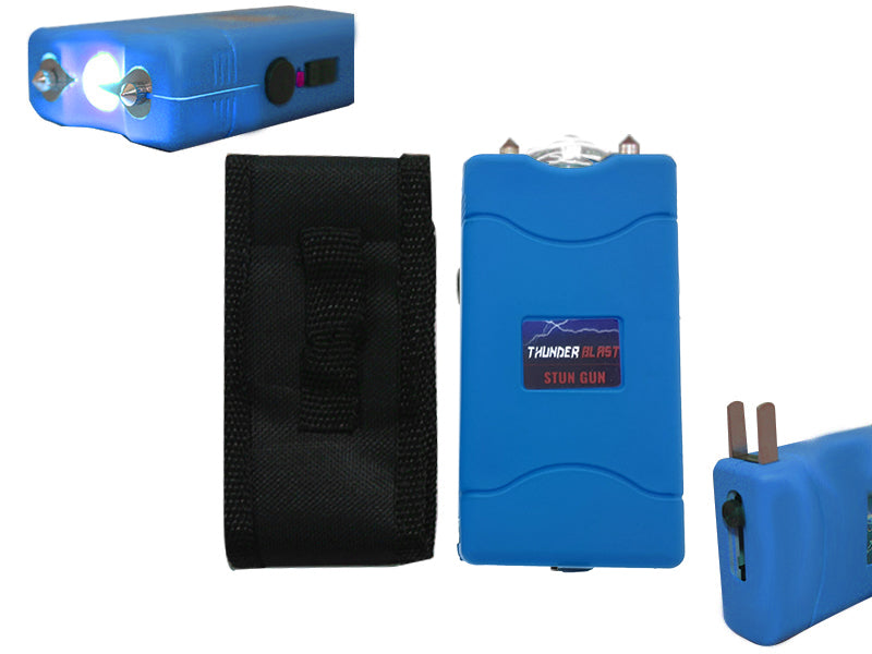 18M Volt Blue Stun Gun with LED Flashlight