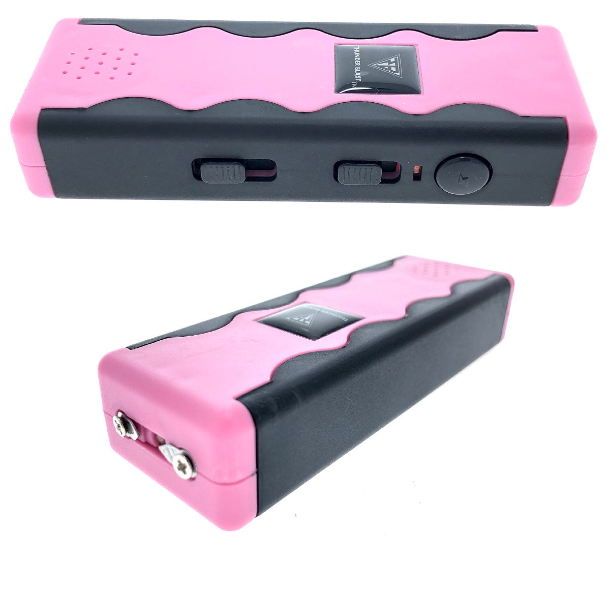 5 1/2" Black & Pink Stun Gun with LED Light