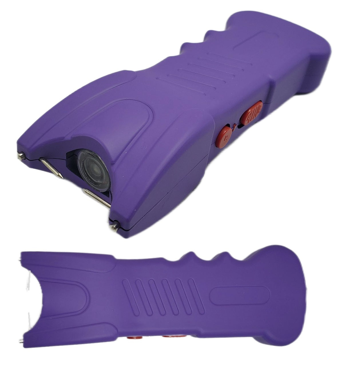 Purple Rechargeable Stun Gun w/ LED Flashlight