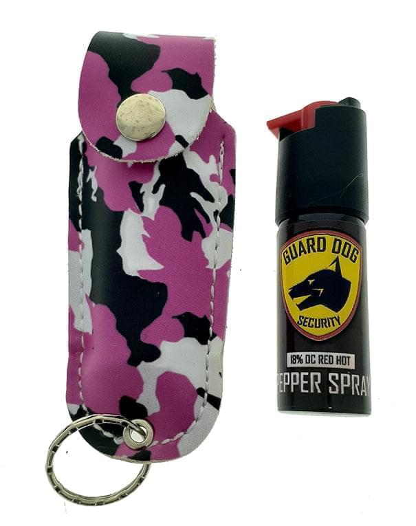 1/2oz Pepper Spray w/Camouflage Pink Holster