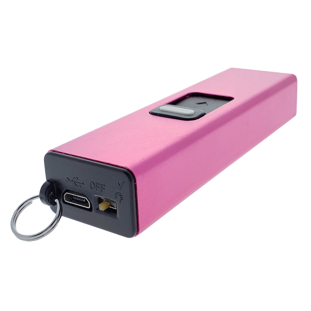 3 1/2" Pink Mini Stun Gun w/ Flashlight Pink