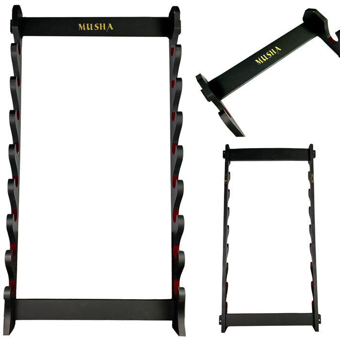 39" Musha 8 pc sword wall stand