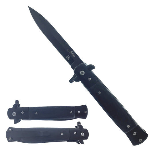 Reseller Deals: Falcon 9" Spring Assisted Knife | Black Handle