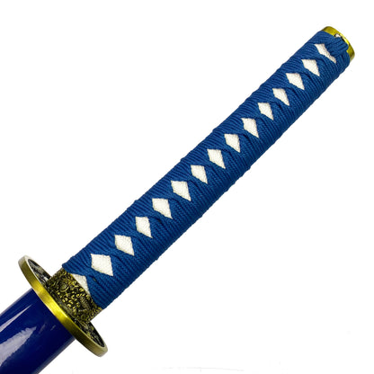 Bishamon Blue Dragon Samurai Sword w/ Stand