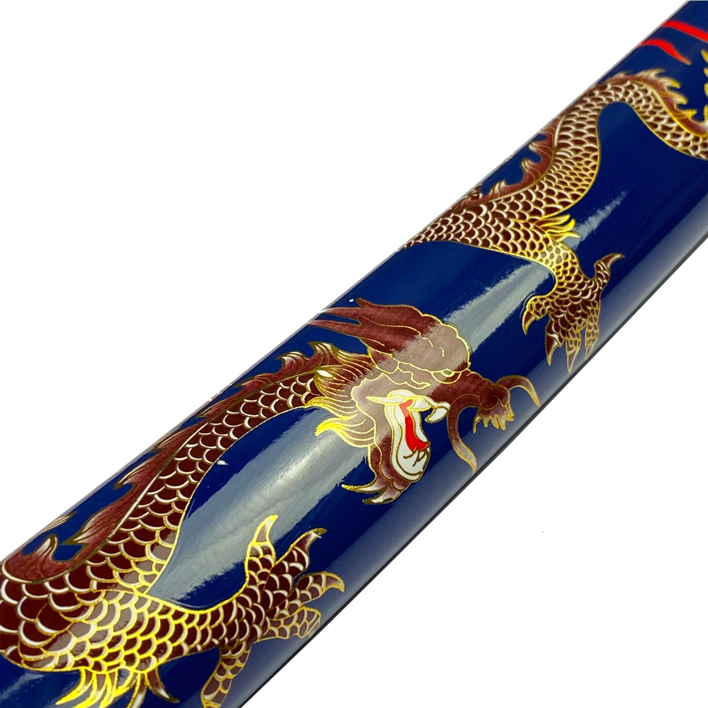 Bishamon 42 1/2" Samurai Sword with dragon imprint on scabbard