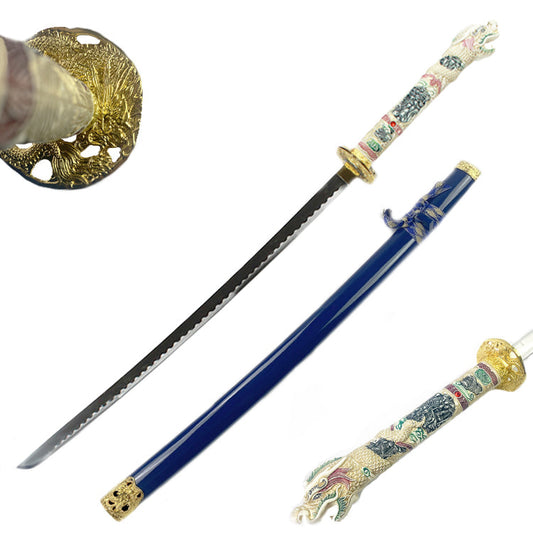 42.5" Blue Dragon Samurai Sword