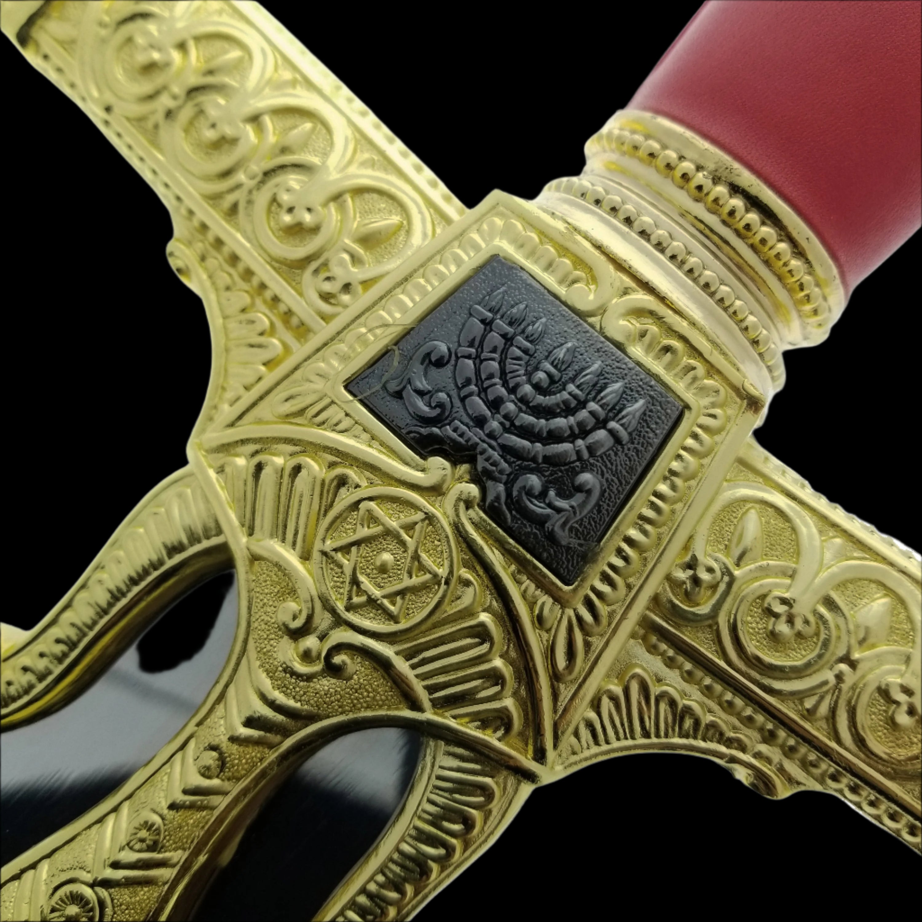 Wholesale Medieval Swords - 49" Red King Solomon Swords in Bulk