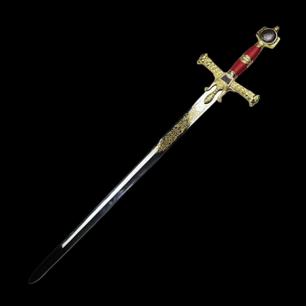 Wholesale Medieval Swords - 49" Red King Solomon Swords in Bulk