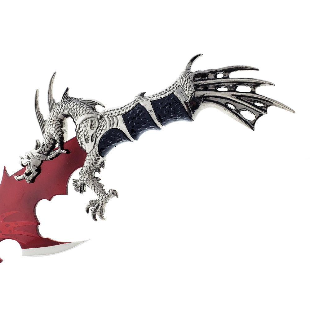 25 Red blade dragon fantasy dagger display – Pacific Solution