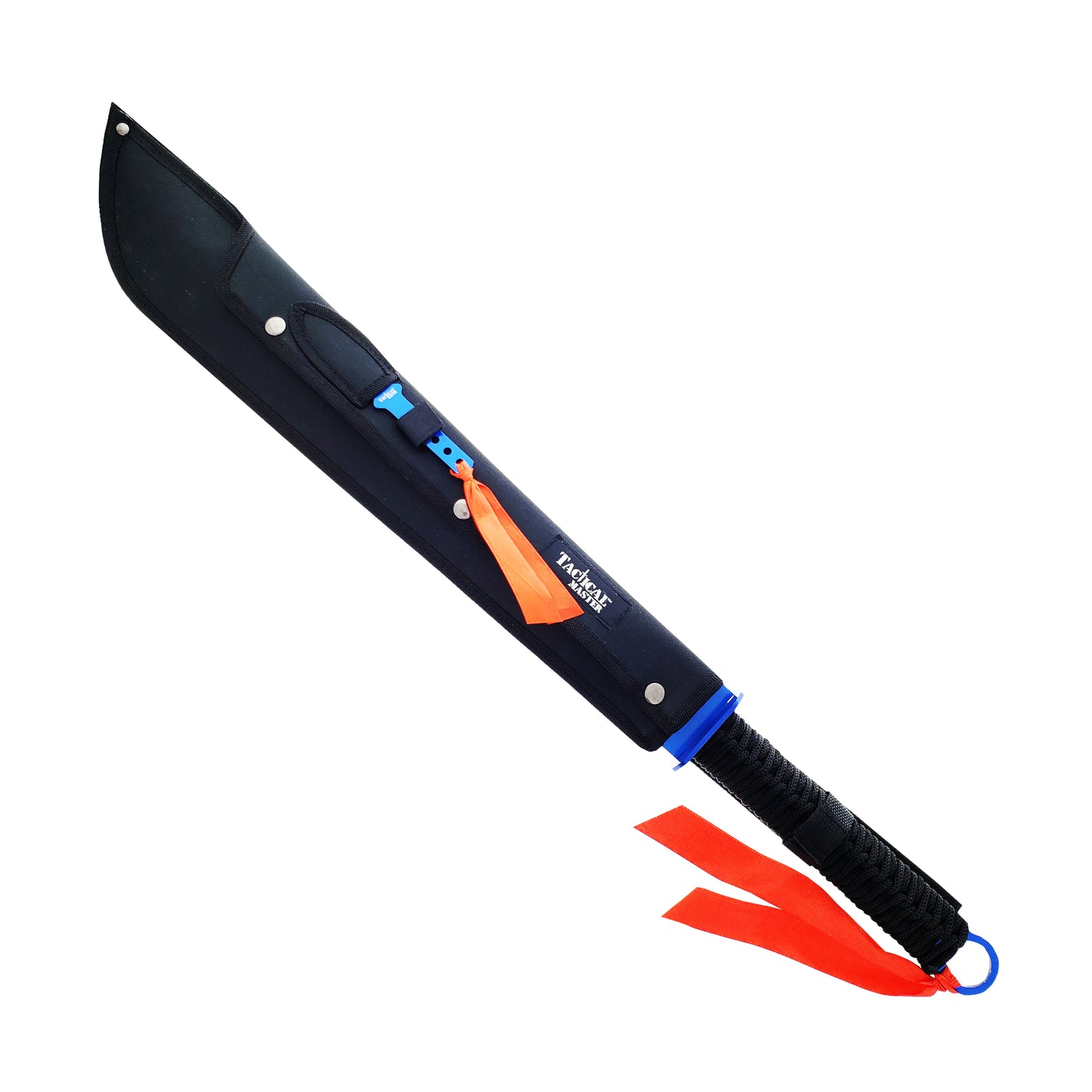 Tactical Master 27 1/2"  Blue Machete with Throwing Knife