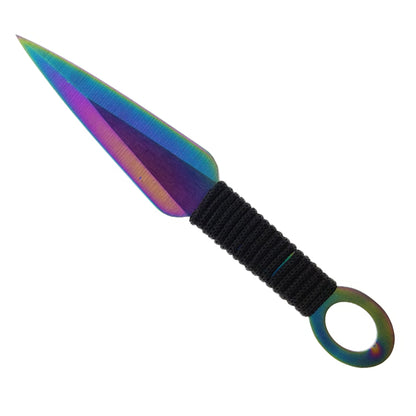 Tactical Master 27" Rainbow Machete with 2 pcs 6" throwing knife