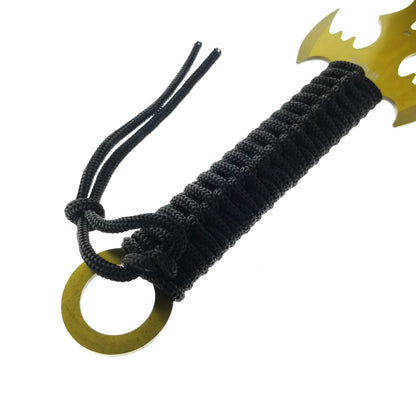 27" Machete w 2 Throwing Knives Gold