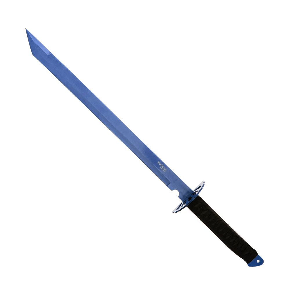 26" Twin Tactical Machete Set Blue