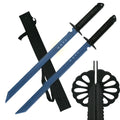 26" Twin Tactical Machete Set Blue