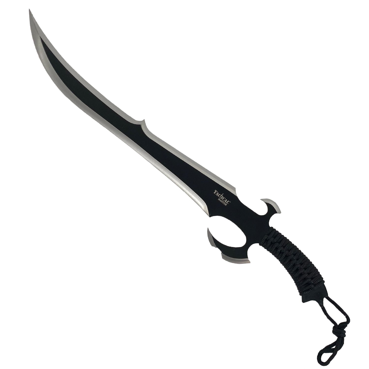 27" Black Tactical Machete w 2 Throwing Knives