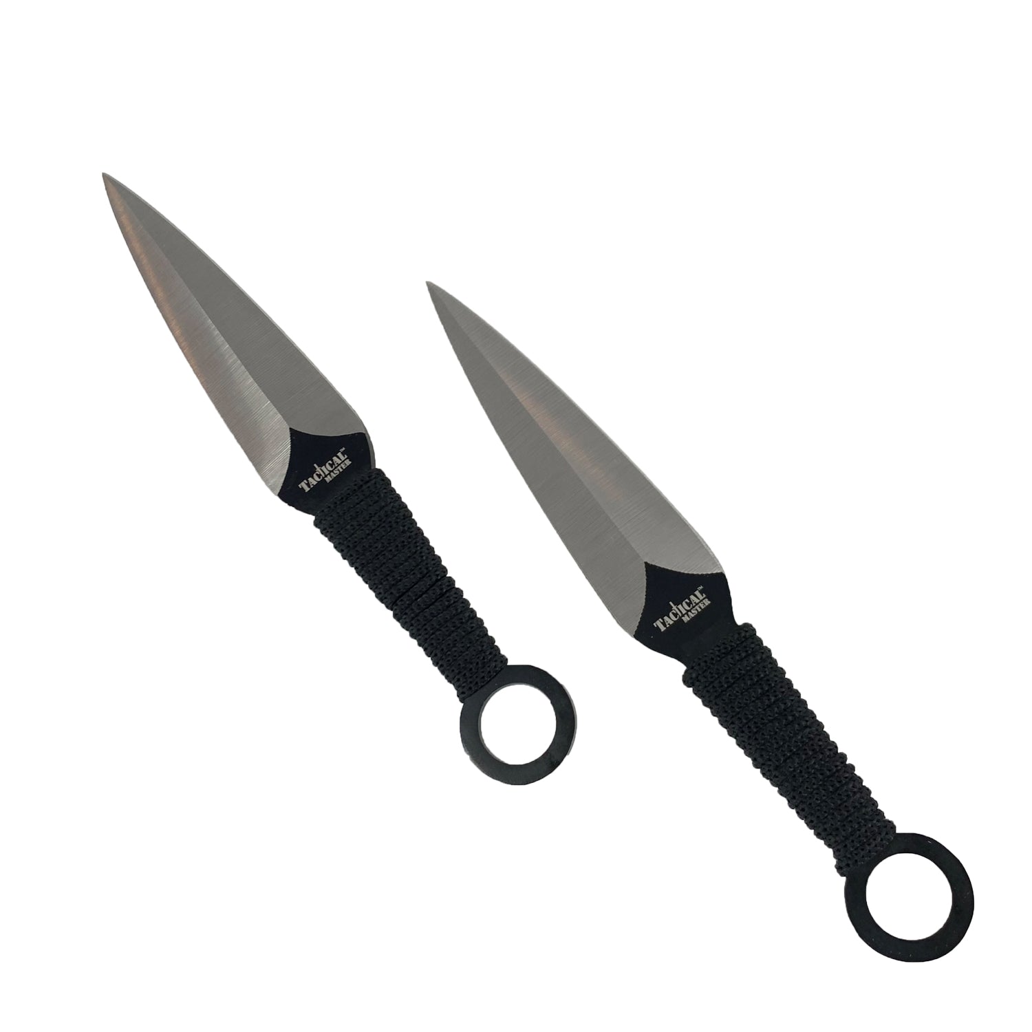 27" Black Tactical Machete w 2 Throwing Knives
