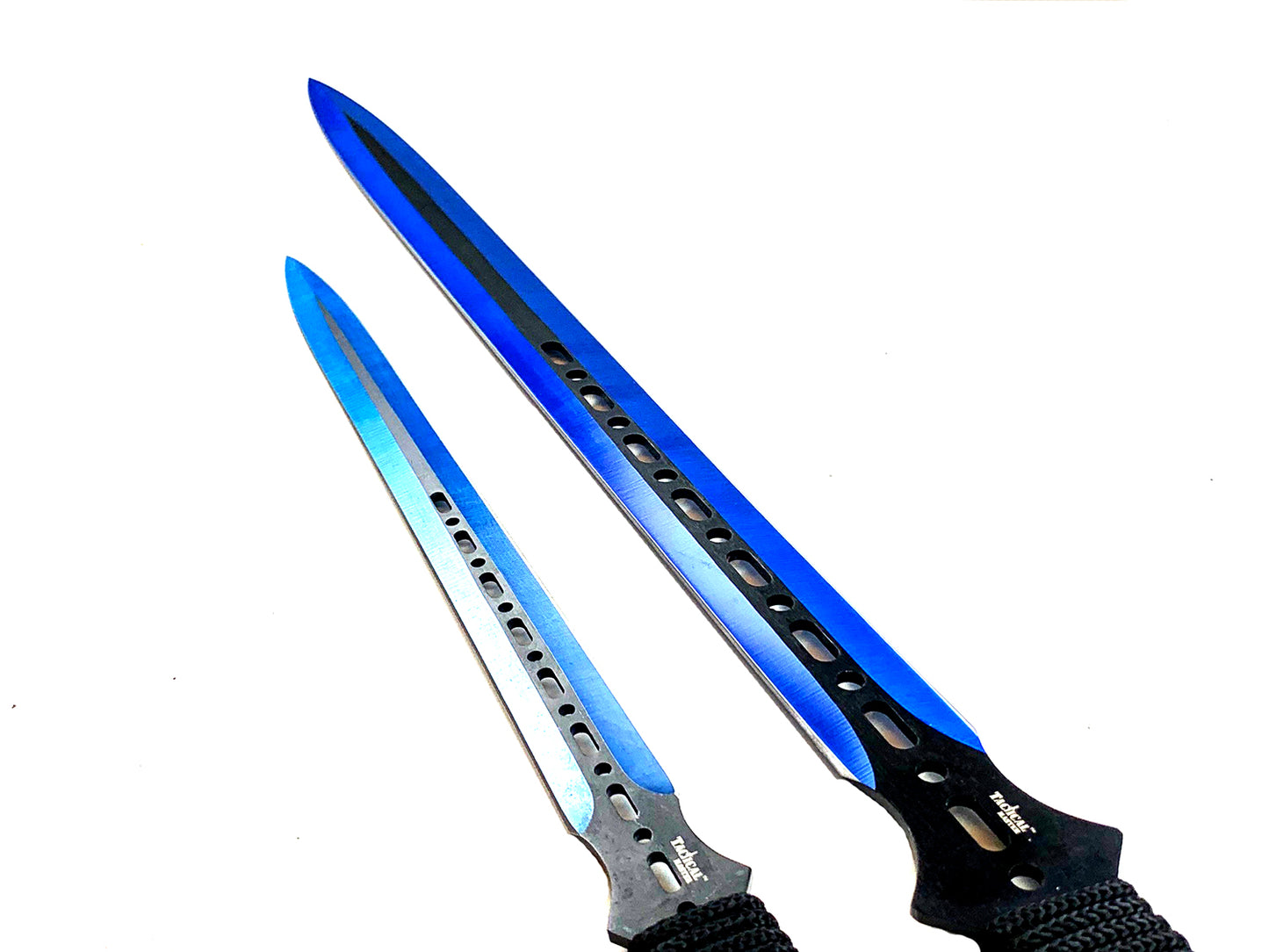 Tactical Master 28" & 18" Blue Machete Set