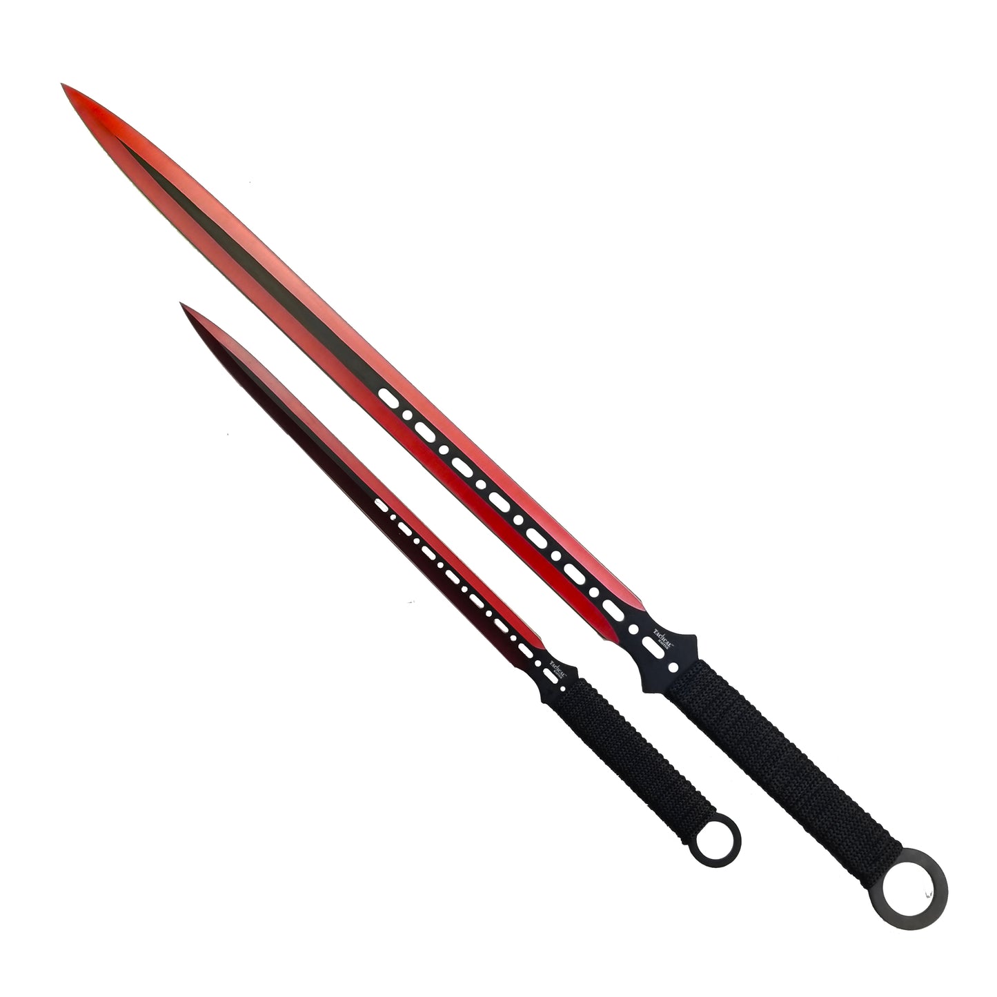 Tactical Master 28" & 18" Red Machete Set