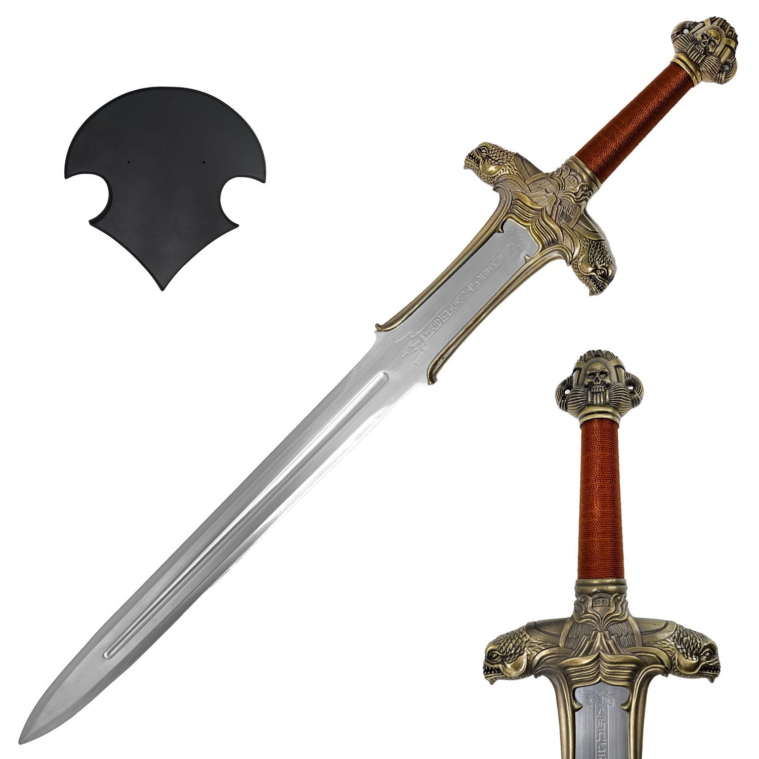 39" Barbarian Sword with Plaque.