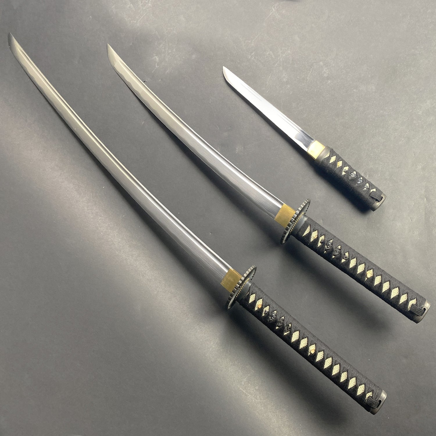 Musha Samurai Sword Set -  Black 3pcs Set