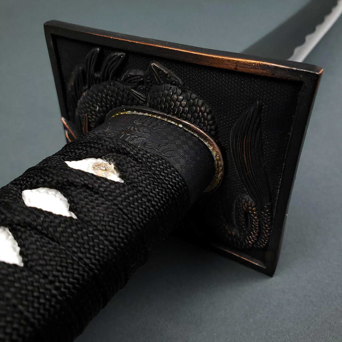 Bishamon “Mizuchi” Handmade Katana Samurai Sword - 1045 High Carbon Steel Full Tang Blade