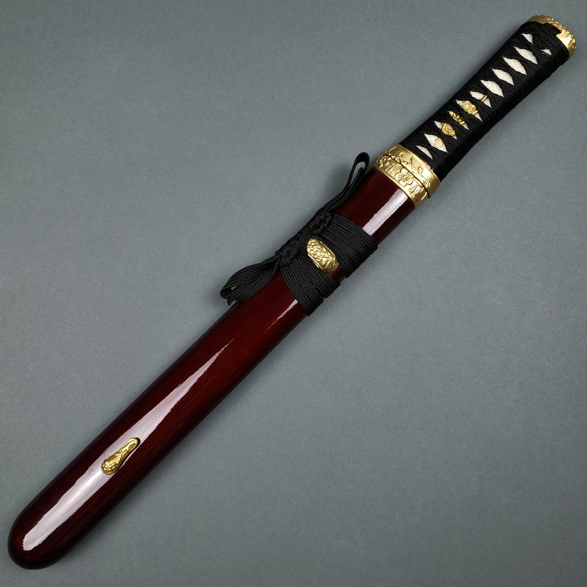 Asuka Hand-Forged Burgundy Tanto - Buy Wholesale Tantos.