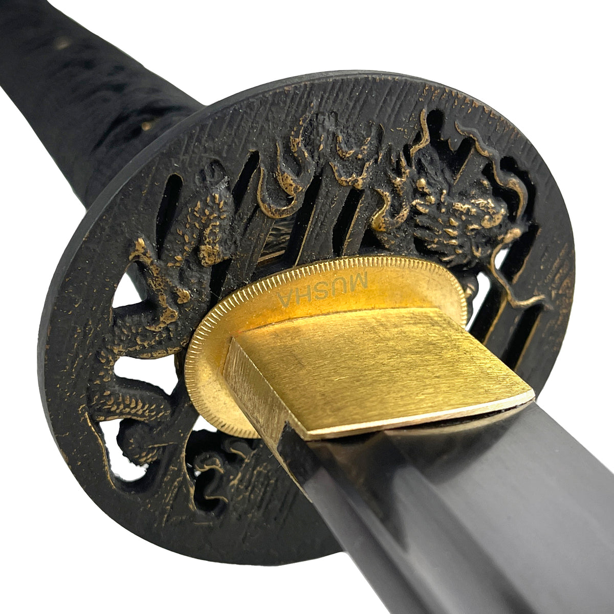 40" 1060 High Carbon double-sided dragon shell sheath