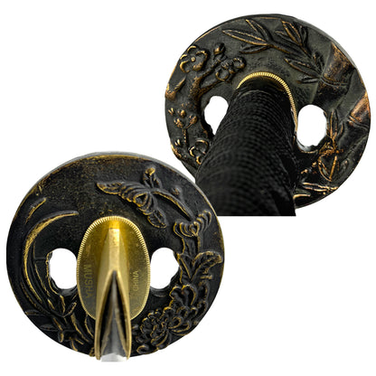 MUSHA BLACK "BAMBOO & PLUM FLOWER" KATANA