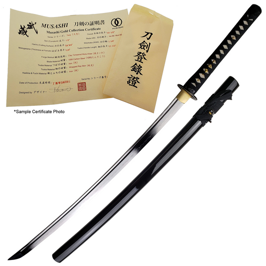 40 1/2" Hand forged 1060 carbon steel Musashi samurai sword