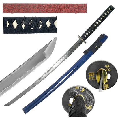 Samurai Swords Wholesale - Blue Hand-Forged Samurai Sword In Bulk