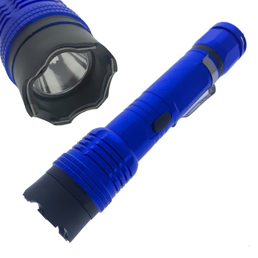Stun Gun with Flashlight, Blue - 3 Million Volt Black Mini 