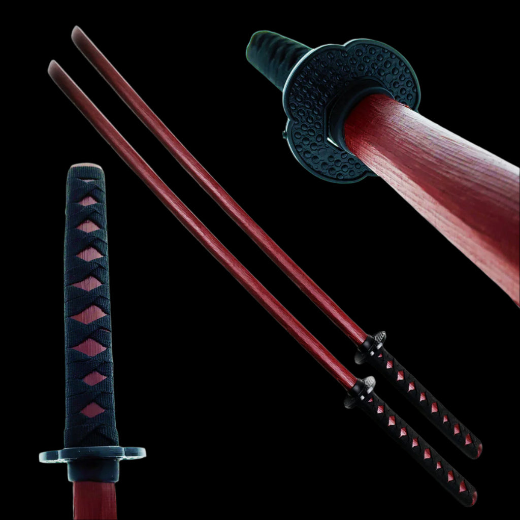 Wholesale Bokken Swords - Practice Red Wooden Samurai Sword (Bokken)