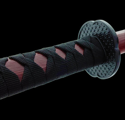 40" Red Wooden Samurai Sword (Bokken)