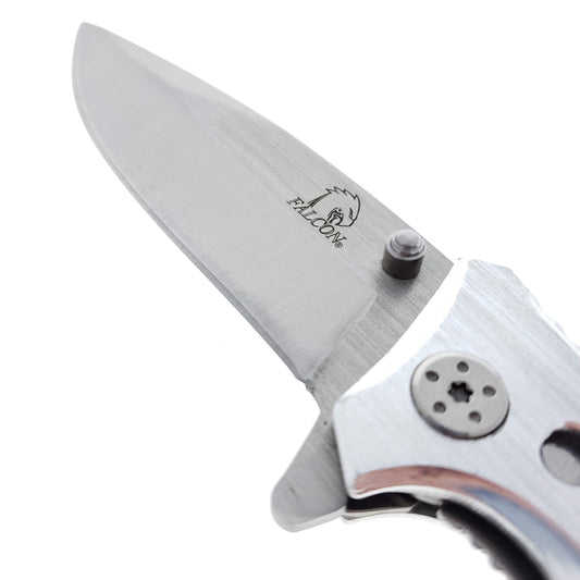 Shop Pocket Knives Wholesale Price: Falcon Wood/Metal Handle Knife.