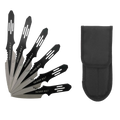 6 PCS Lightning Throwing Knife Set w/ Nylon Sheath
