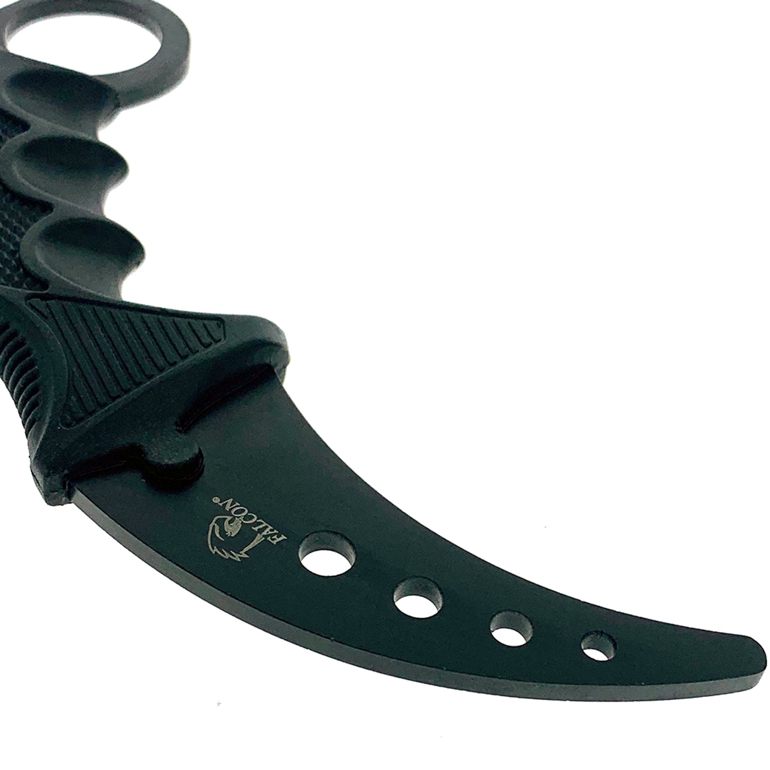 Falcon Karambit Training Knife with a curved blade and ergonomic grip for safe practice