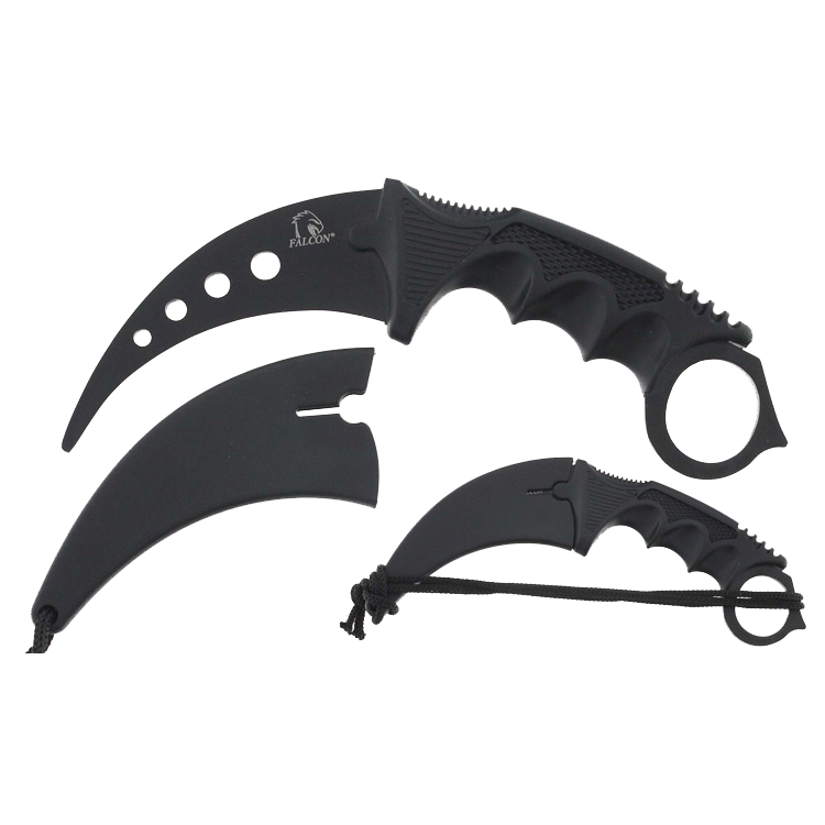 Falcon Karambit Training Knife with curved blade design for safe practice and skill development