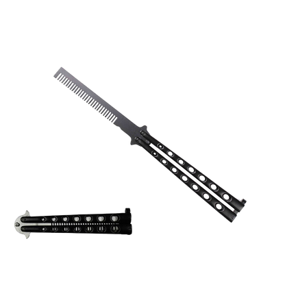 8.75" Black Training Butterfly Comb