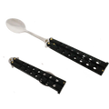 4" Butterfly Spoon Black