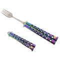 3 3/4" Butterfly Fork, Rainbow