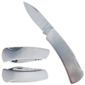 5" Overall folding knife 2.5" Silver Blade and 2.5" Metal Handle