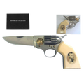8" Jesse James Photo on Handle Gun Style Folding Knife