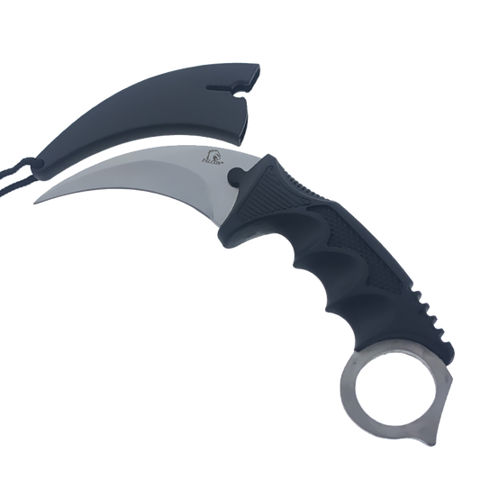 7 1/2" Necklace Knives (Karambit) Silver