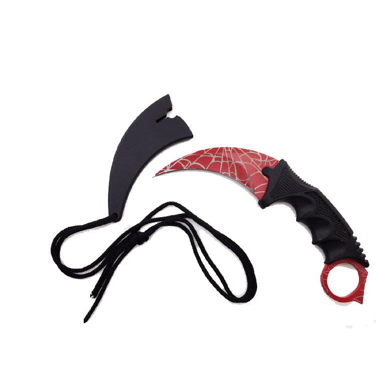 Falcon 7 1/2" Spider Web Necklace Knife (Karambit)